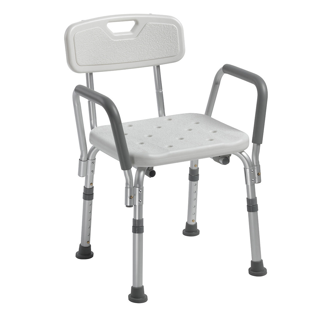 Drive Shower Chair with Back and Removable Padded Arms