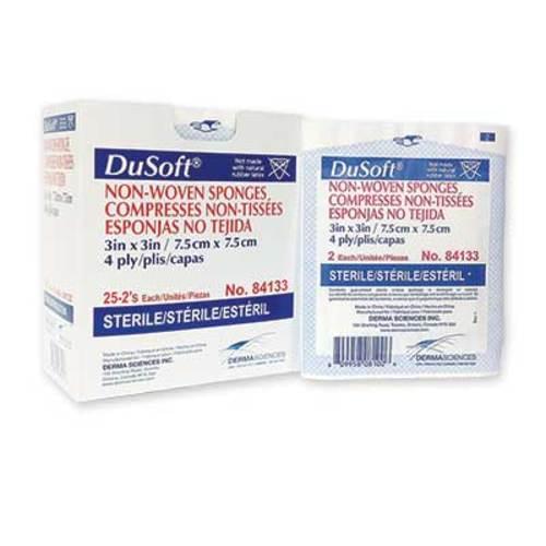 84133 DuSoft Non-woven Sponge Tissues 3 x 3 in