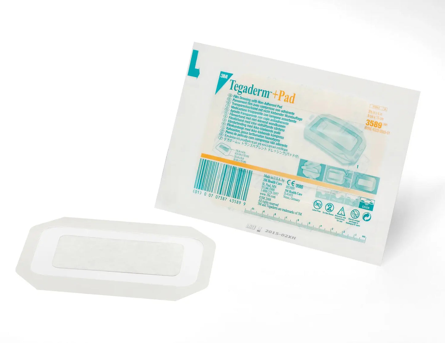 Product image for 3M Tegaderm + Pad - Dressing Film with Non-Adherent Pad - 9 X 15cm