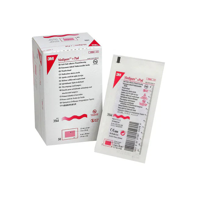 3M Medipore Plus Pad soft cloth adhesive island dressing