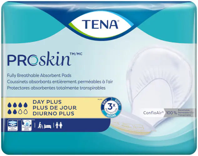 Product image for TENA® ProSkin Day Plus | Fully Breathable Large Absorbent Pads 40pcs