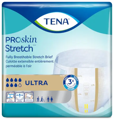 Product image for TENA ProSkin™ Stretch Ultra Incontinence Briefs | Fully Breathable
