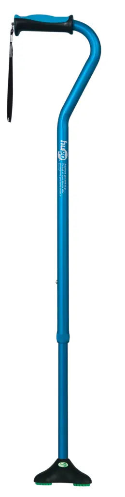 Product image for Hugo Ergonomic Offset Handle Cane with QuadPod Cane Tip