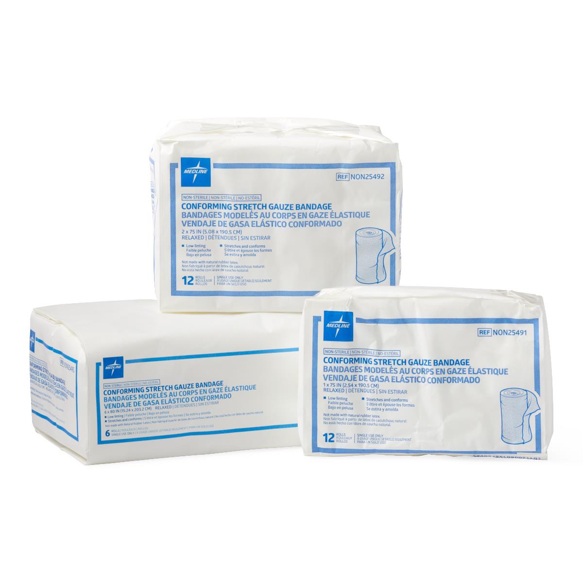 Medline Sof-form Conforming Stretch Gauze Bandage