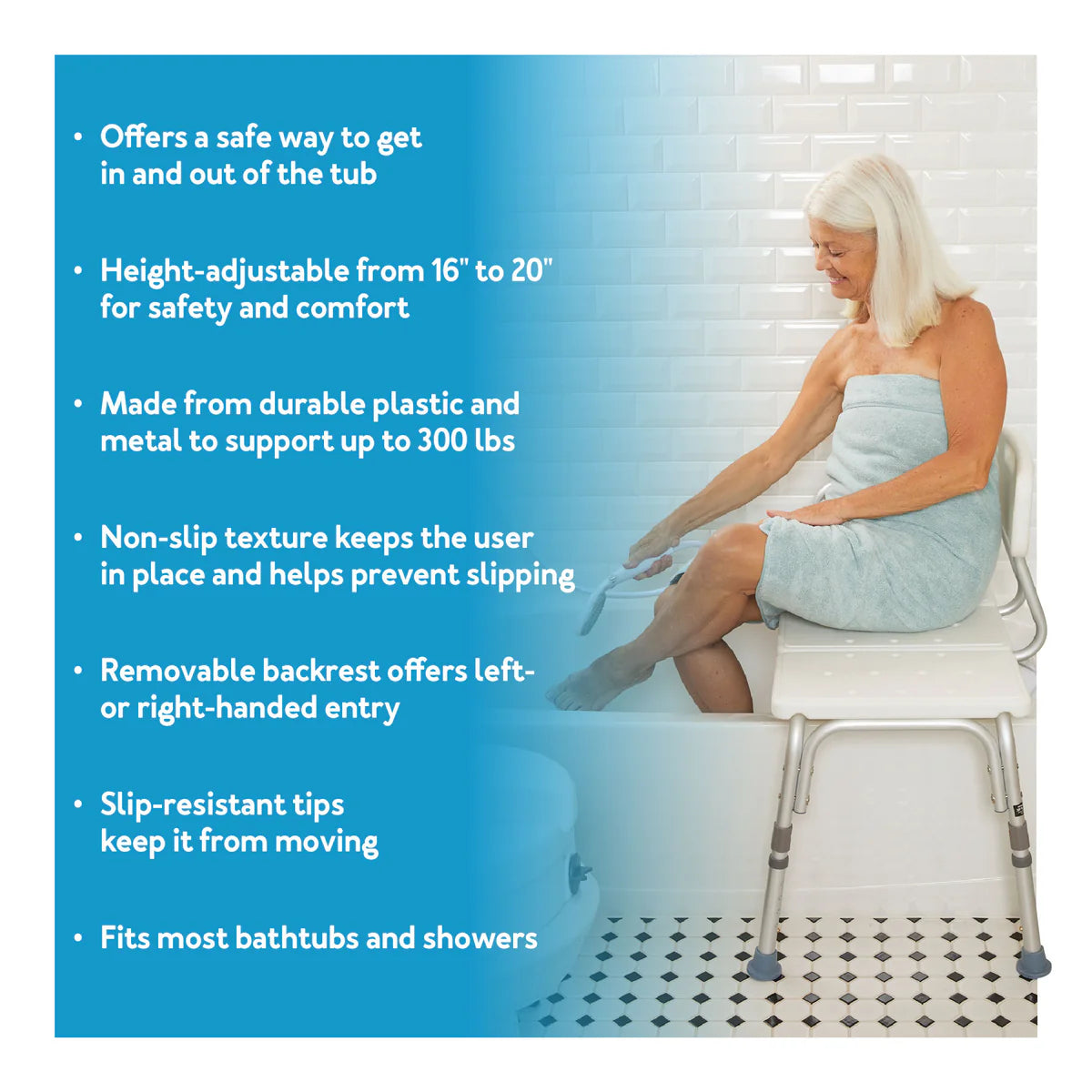 Carex Bathtub Transfer Bench