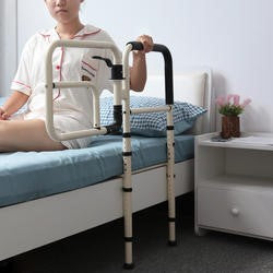 Adjustable Bed Assist Rail Handle:Safety Hand Guard Grab Bar Bed Rail