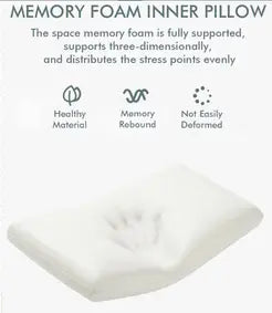 CalCare Memory Foam Cervical Pillow, Breathable Slow Rebound Anti-Snore Bed Pillow