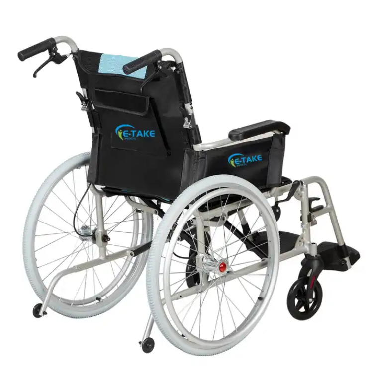 Magnesium alloy Lightweight Wheelchair with Ergonomic Backrest, 18"