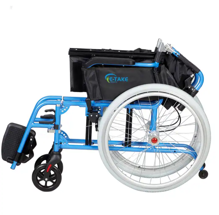 Magnesium alloy Lightweight Wheelchair with Ergonomic Backrest, 18"