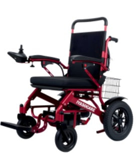 CAL-BW8800X heavy-duty lightweight folding power wheelchair with 12Ah battery and 330 lb capacity