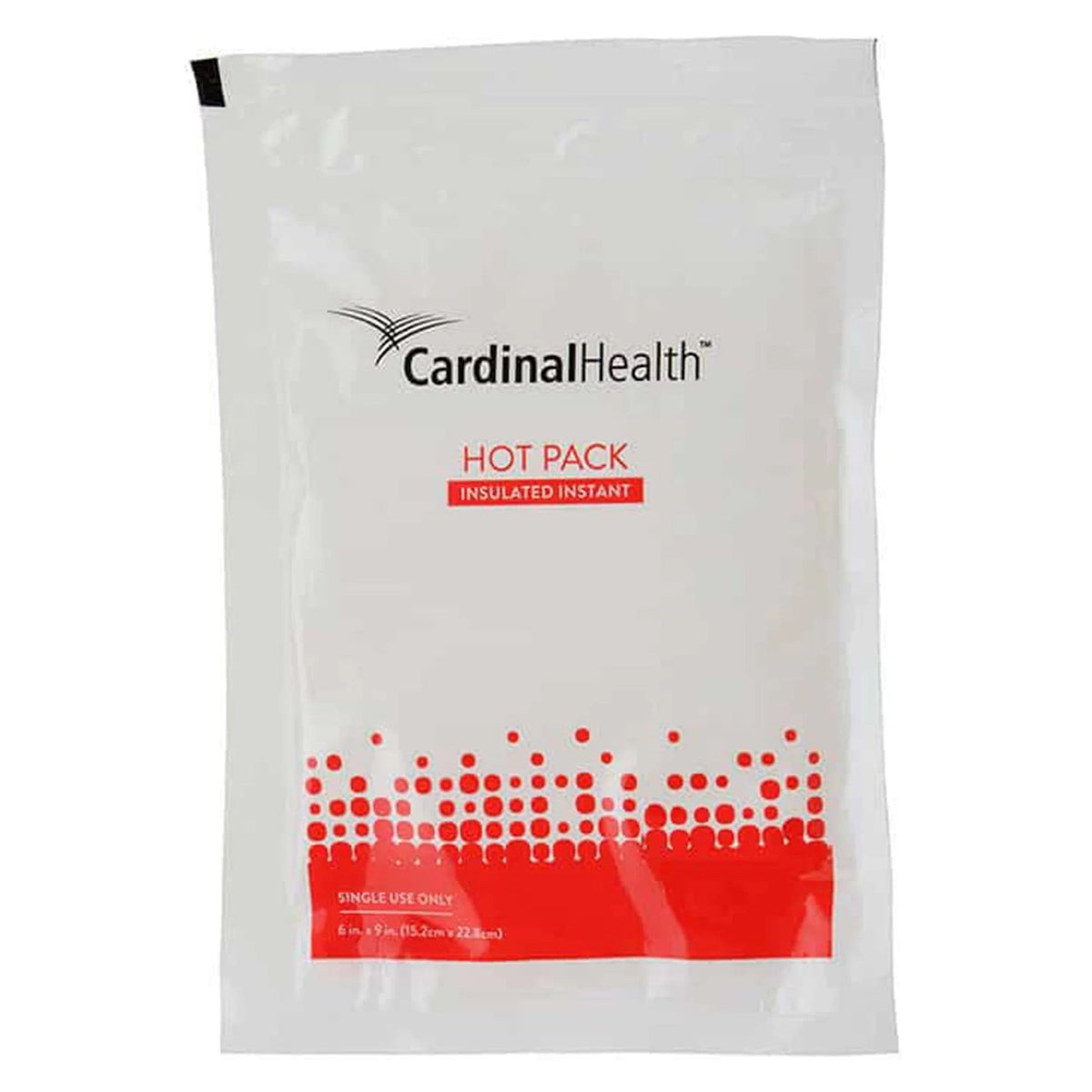 Cardinal Health Instant Hot Pack, large 6 × 9 in disposable heat pack, model 11443-012B.