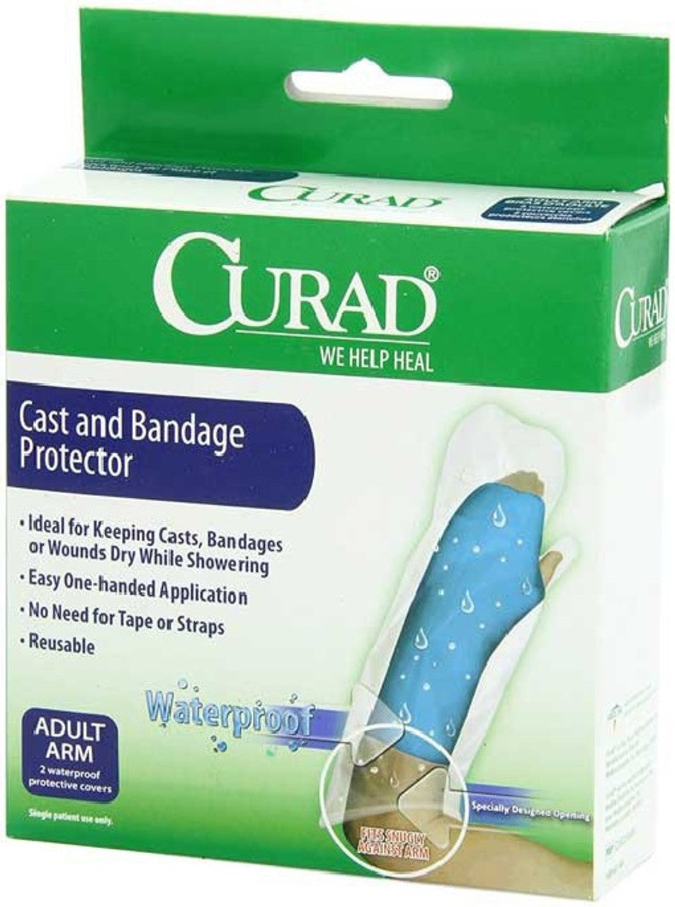CURAD reusable adult cast and bandage protector for arm or leg
