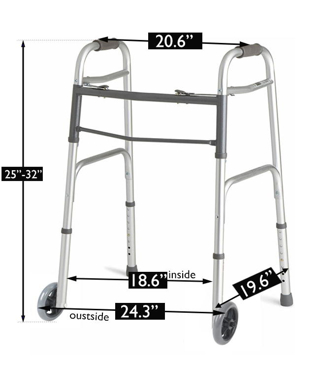Mobb Junior Folding Two-Wheeled Walker