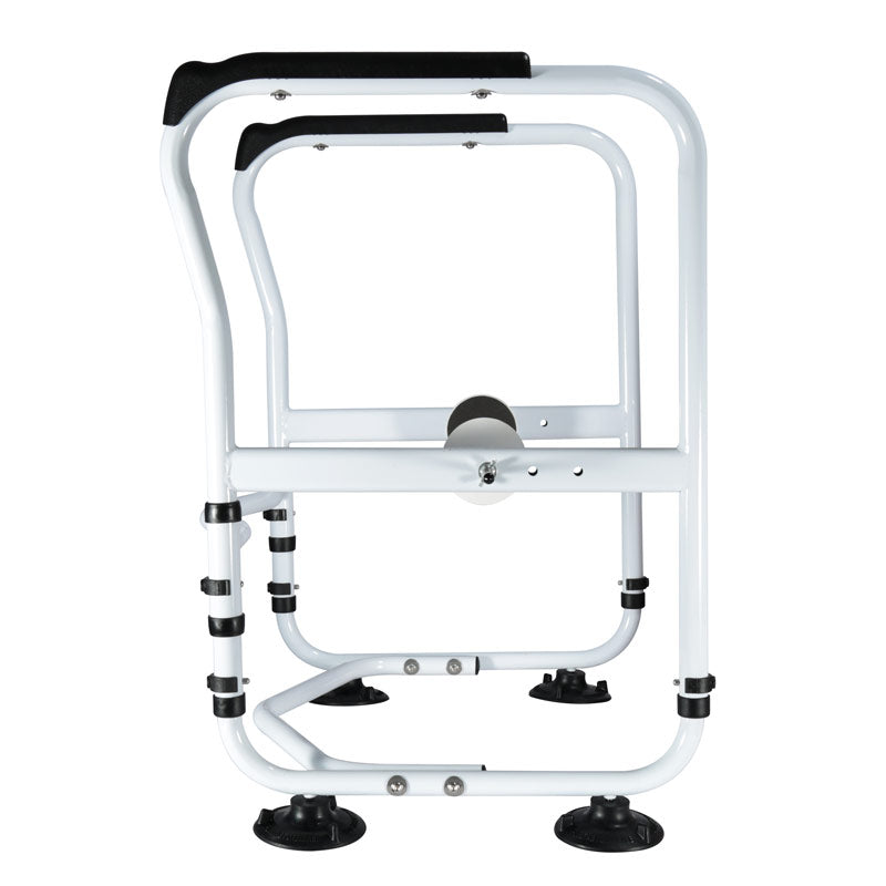 Adjustable Aluminum Bathroom Safety Frame with Textured Handles