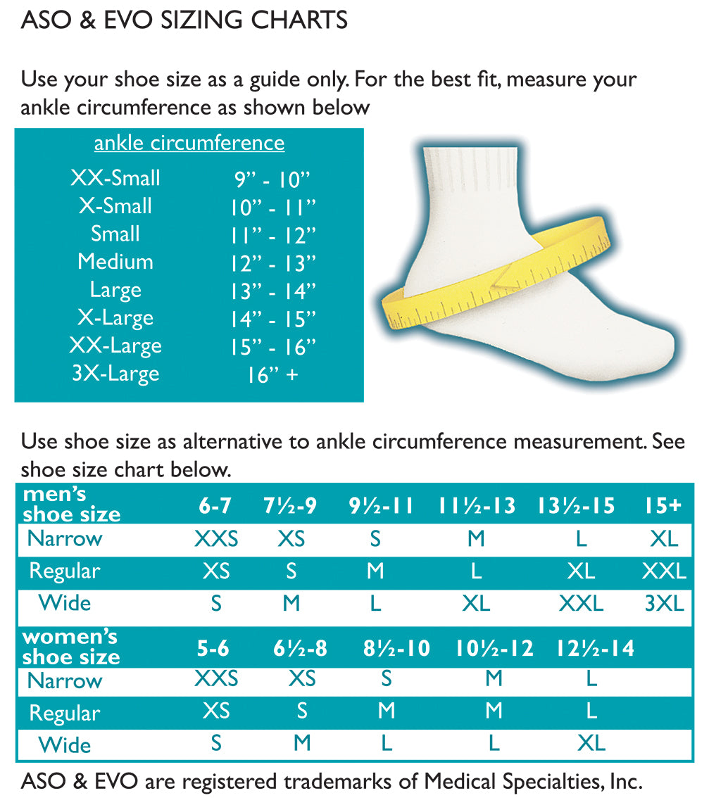 MedSpec ASO Ankle Stabilizer w/ Stays