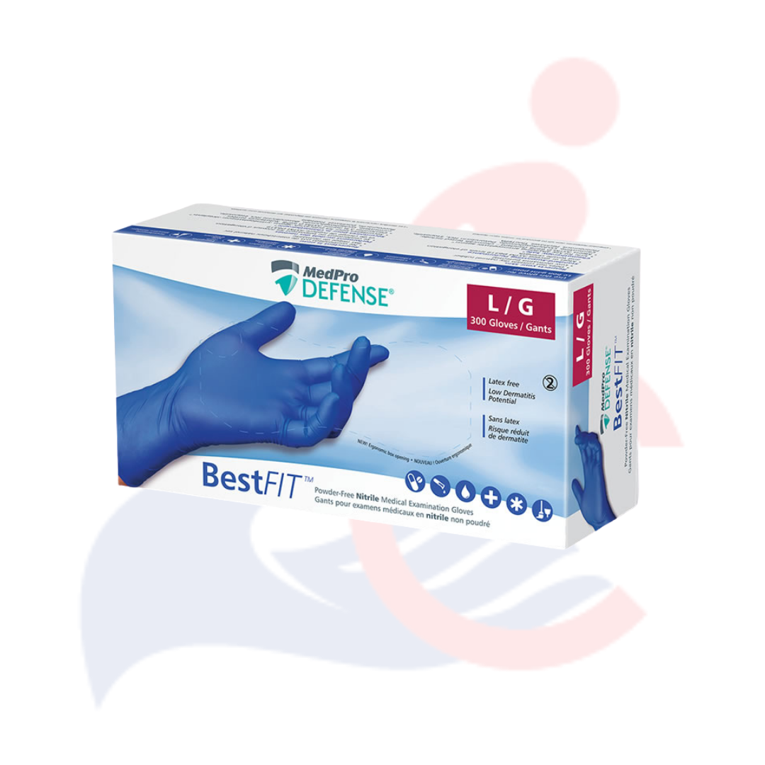 MedPro Defense® BestFit - Powder-Free Nitrile Gloves (300/BOX)