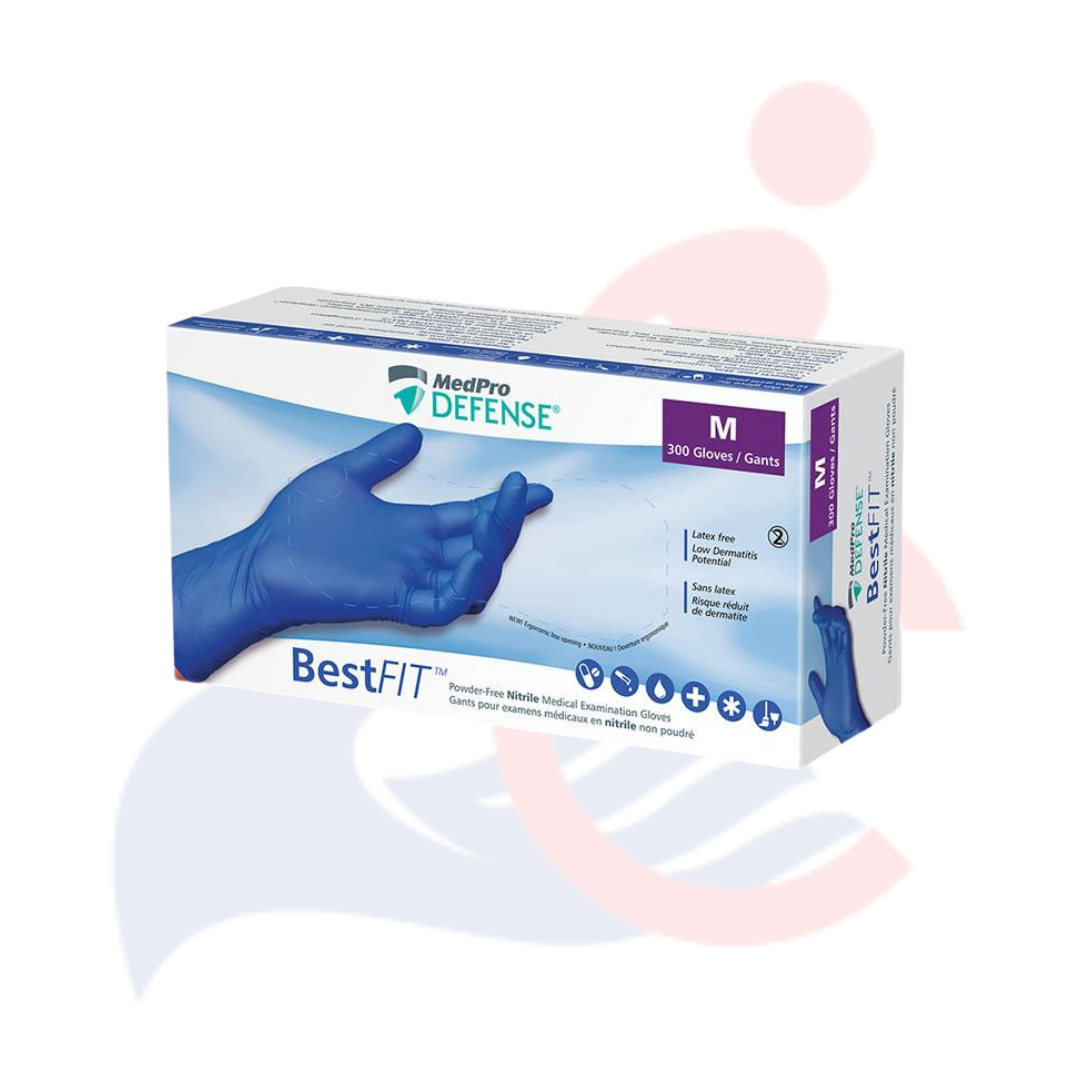 MedPro Defense® BestFit - Powder-Free Nitrile Gloves (300/BOX)