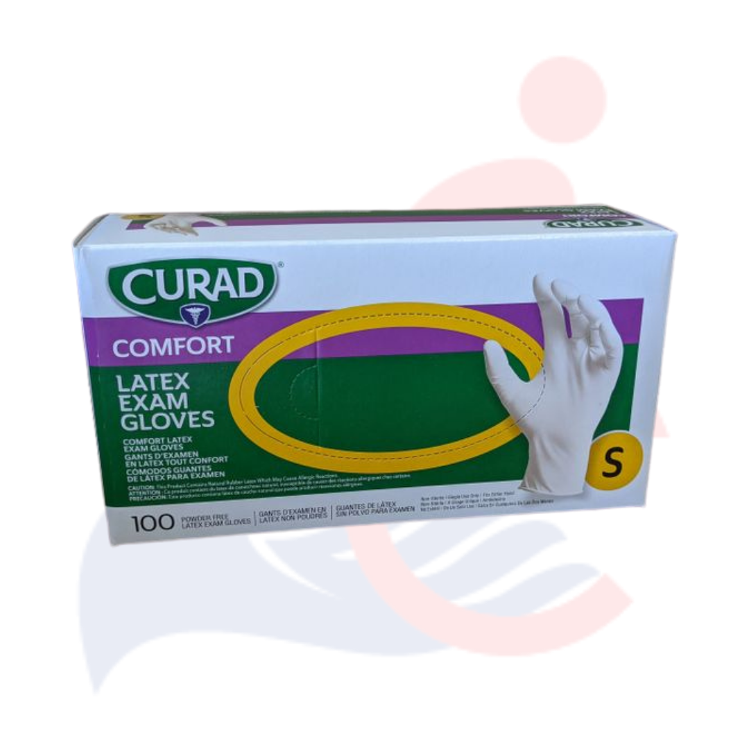 Curad - Powder-Free Latex Disposable Gloves (100/box)