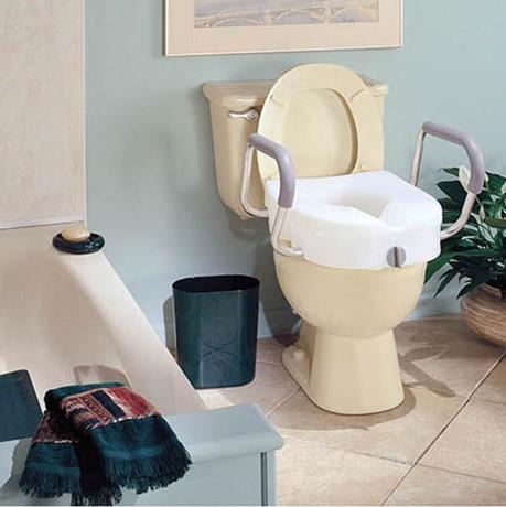 CAREX® E-Z Lock™ Raised Toilet Seat