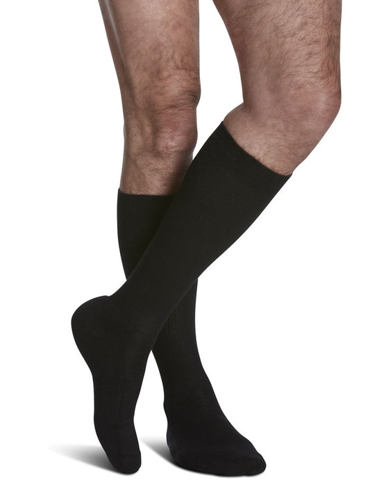 SIGVARIS (15-20mmHg) - Men's Cushioned Cotton Knee High Compression Socks