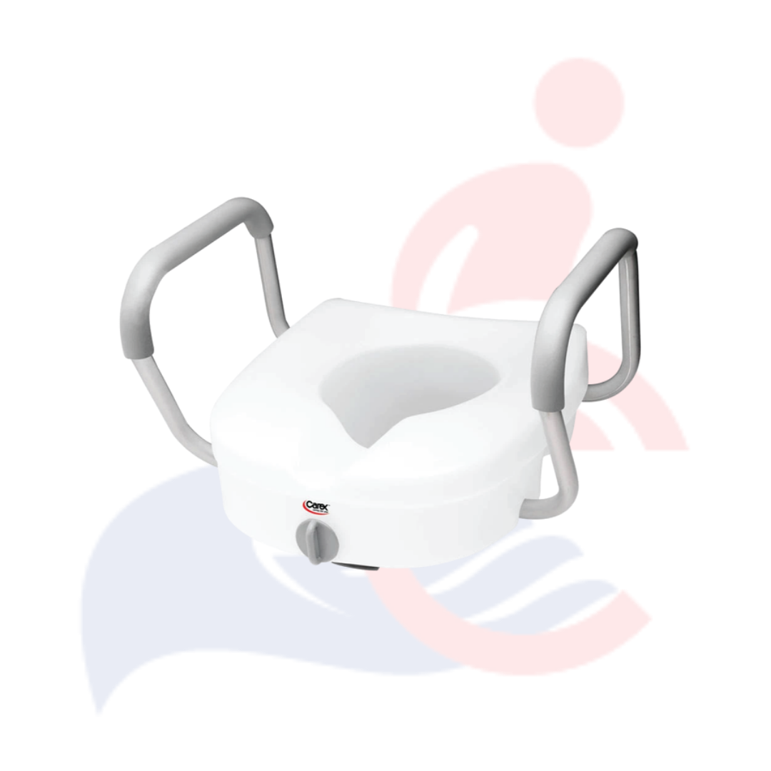 CAREX® E-Z Lock™ Raised Toilet Seat