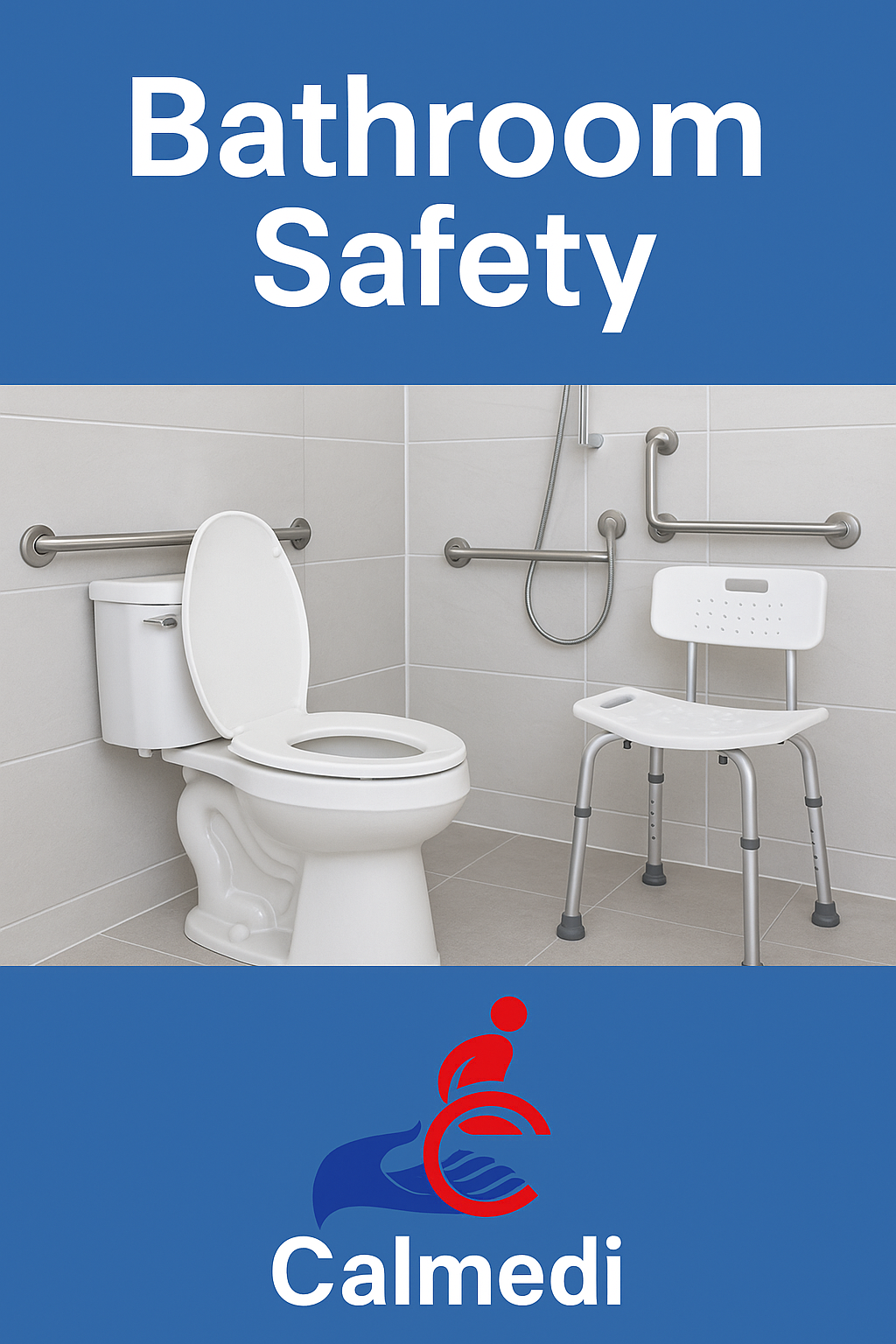 “ADA-compliant grab bar Calgary knurled finish”  “Transfer bench Calgary 300 lb capacity”  “Raised toilet seat Calgary with armrests”  “Shower chair rental Calgary – Calmedi Home Care”