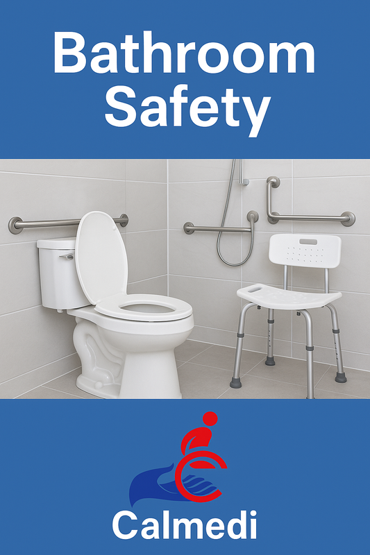 “ADA-compliant grab bar Calgary knurled finish”  “Transfer bench Calgary 300 lb capacity”  “Raised toilet seat Calgary with armrests”  “Shower chair rental Calgary – Calmedi Home Care”