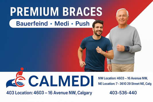 Calgary – Bauerfeind, Medi & Push   ---  SEO Title  Premium Braces Calgary – Bauerfeind, Medi & Push | Calmedi NW & NE