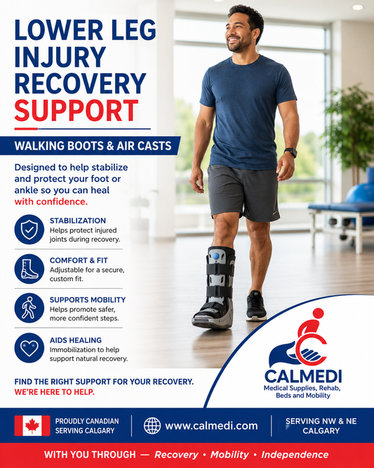 Walking Boots & Air Cast Supports in Calgary: Helping Improve Stability During Lower Leg Recovery
