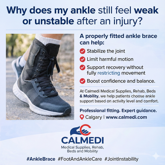 Bauerfeind ankle brace worn during walking to provide ankle stability and support for daily activities.