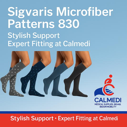 Sigvaris Microfiber Patterns 830 – Stylish Support, Expert Fitting at Calmedi
