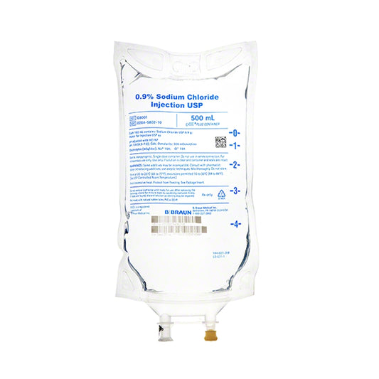 SODIUM CHLORIDE 0.9% INJECTION USP 500ML