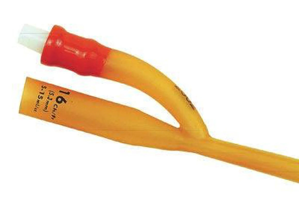 AMSure Foley Catheter, Silicone-Coated Latex, 2-Way, 30cc, Straight Tip