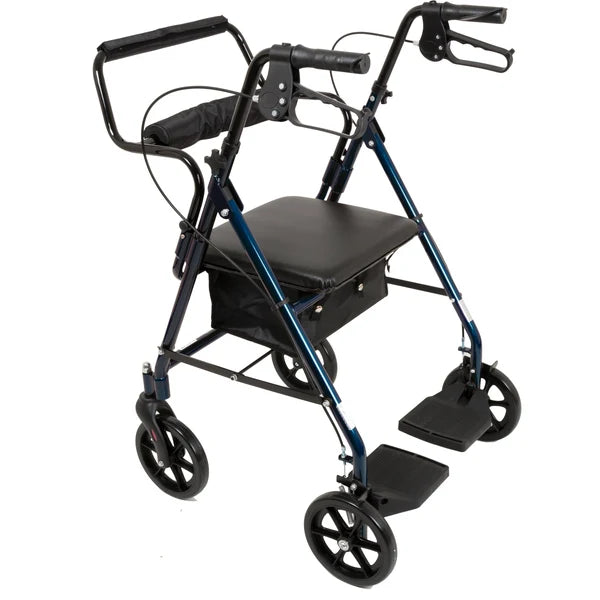 ProBasics Aluminum Transport Rollator with 8-inch Wheels