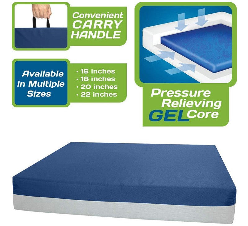 Memory Foam Seat Cushion or Wheelchairs - Medical-Grade, Pressure-Relieving Soft Cushion