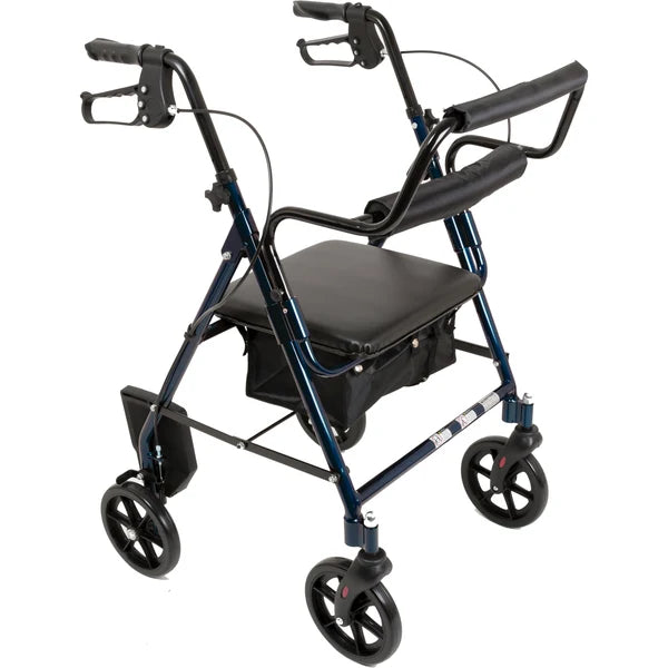 ProBasics Aluminum Transport Rollator with 8-inch Wheels