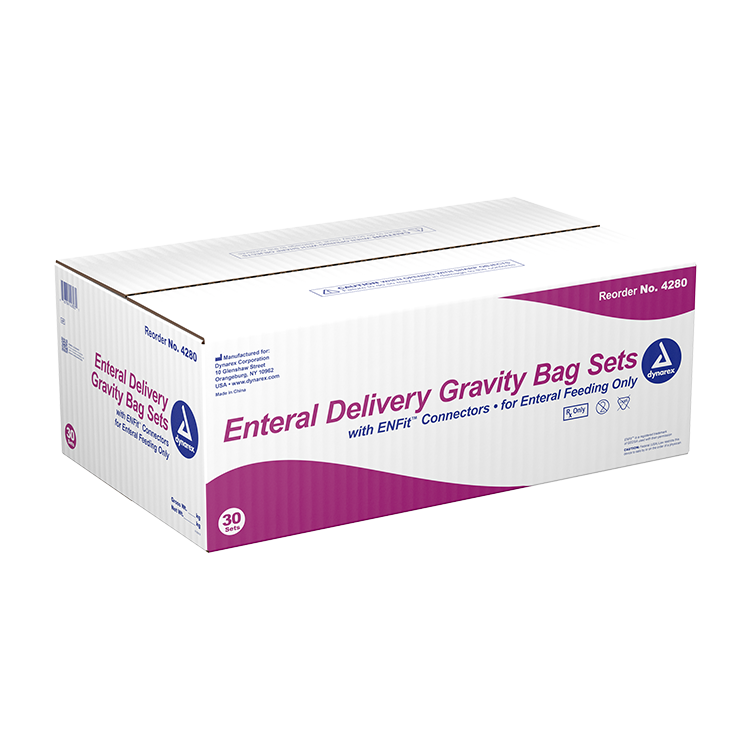 Enteral Delivery Gravity Bag Set with Enfit Connector 1 Case