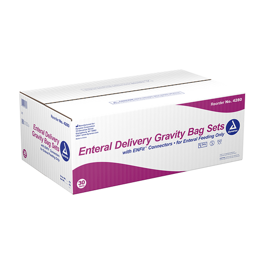 Enteral Delivery Gravity Bag Set with Enfit Connector 1 Case