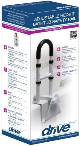 DRIVE Clamp-On Bath Tub Rail