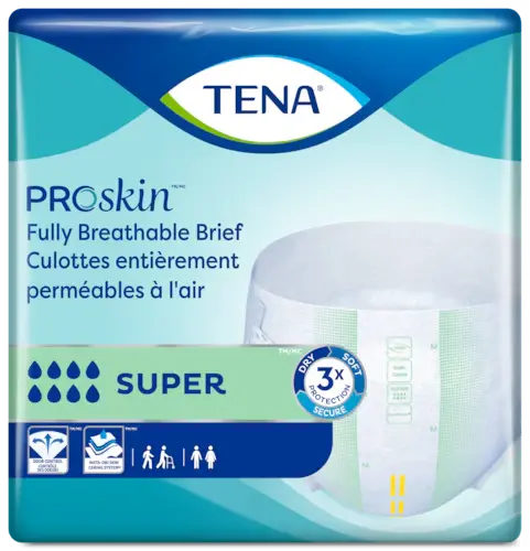 Product image for TENA ProSkin™ Super Incontinence Briefs | Fully Breathable
