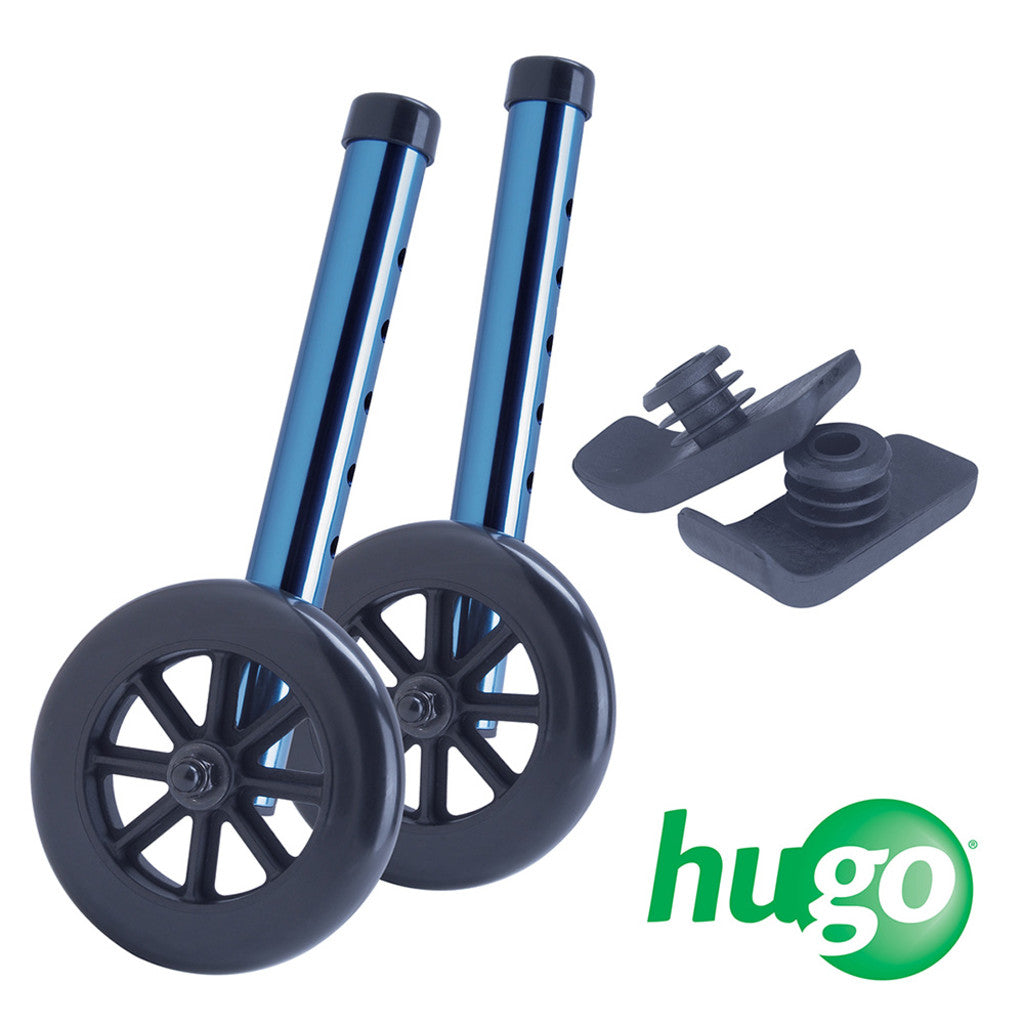 DRIVE™ Hugo Walker With 5" Wheels and Plastic Glides