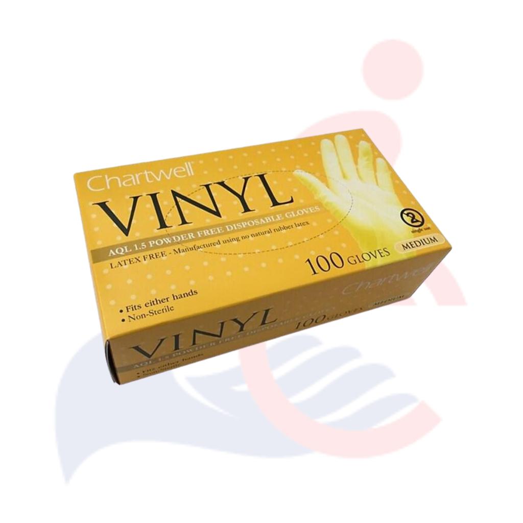 Chartwell® - Vinyl Gloves - 100 count box product image, SKU 81342