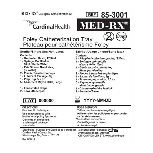 Med-Rx Foley Catheterization Tray