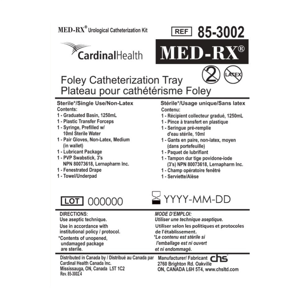 Med-Rx® Foley Catheterization Tray
