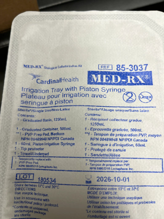 Product image for Irrigation Tray with Piston Syringe