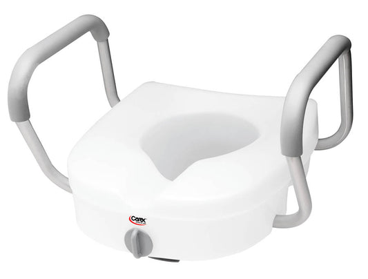 Carex E-Z Lock Raised Toilet Seat