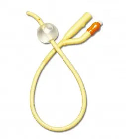Product image for SILICONE COATED FOLEY CATHETER, COUDE TIP 18FR