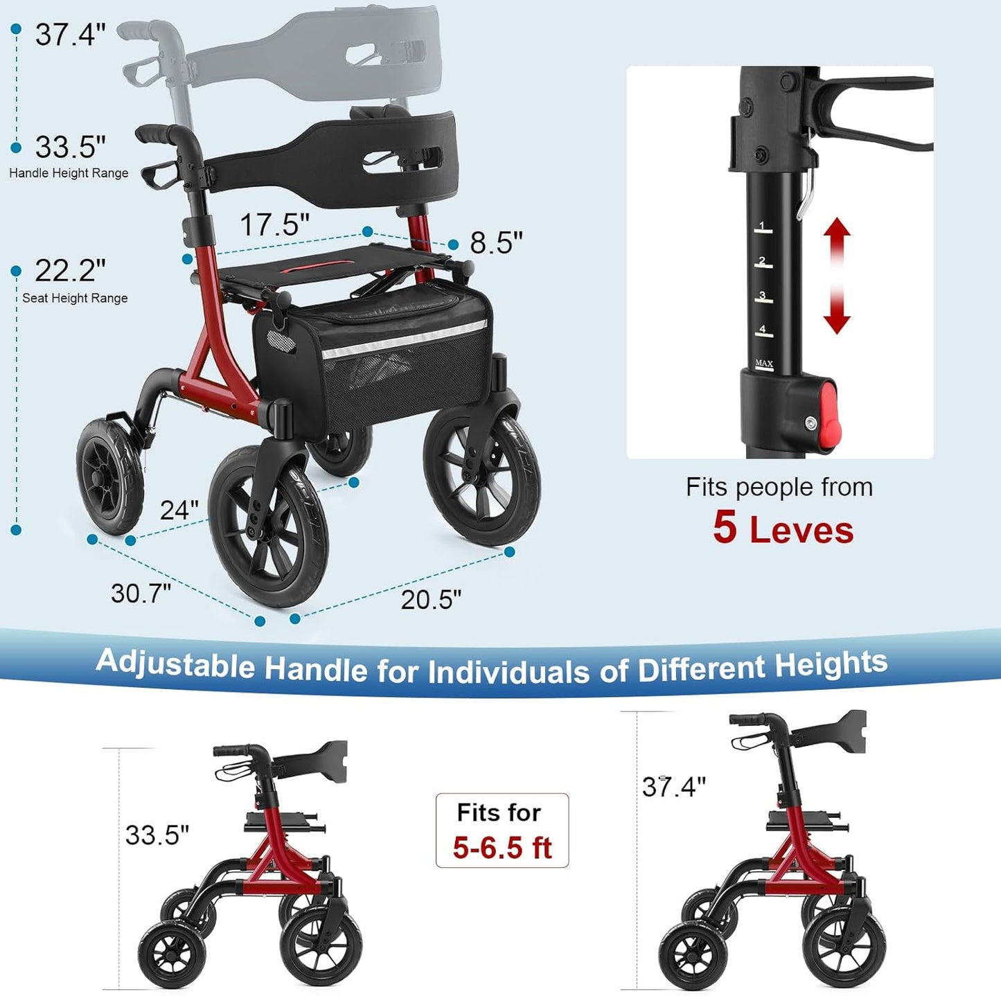 MaxWalk All-Terrain Rollator