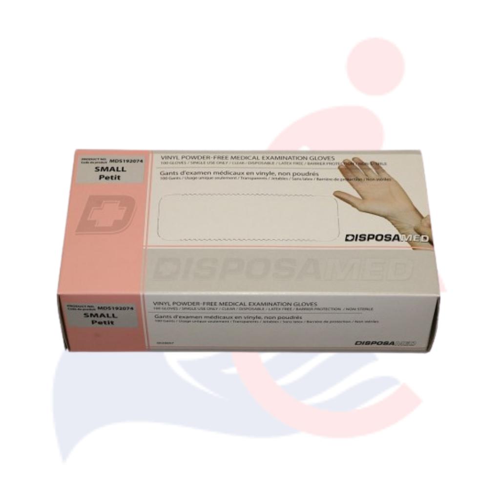 DisposaMed® - Vinyl Powder-Free Medical Examination Gloves product image, SKU MDS192074