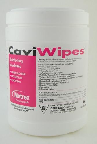 EA/1 (TUB/160) CAVIWIPES DISINFECTING TOWELETTE, REGULAR 6IN X 6.75IN 3 MINUTE ACTION